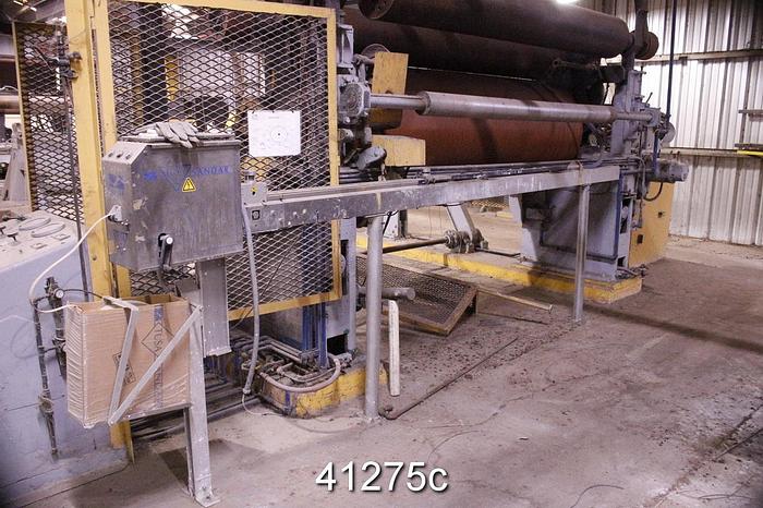 Used Horizontal Track Reel, 106" Drum Face, 108" with Rope Ring, 36" Diameter #41275