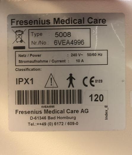 Gebraucht Fresenius Medical care 5008  Dialysegerät V3.95