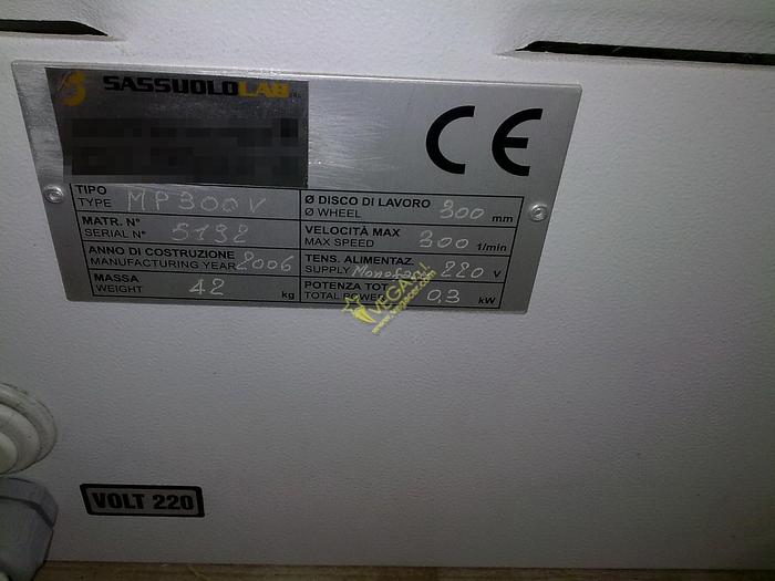 Used Laboratory lapping machine HERGON mod. MP 300 V