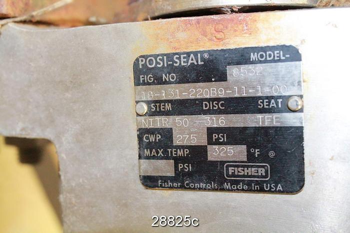 Used Fisher  18" Butterfly Control Valve #28825