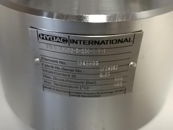 Edelstahl Druckfilter, EDFR-D-060-G-530-1-V-1, 400bar, Hydac, neu