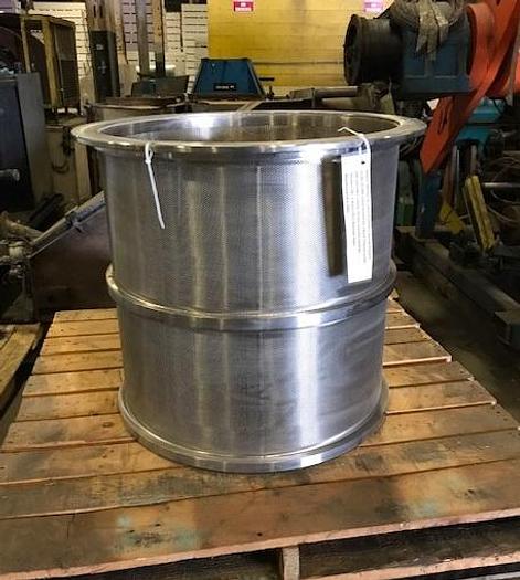 Used BLACK CLAWSON 24 PH SCREEN BASKET .051" HOLES