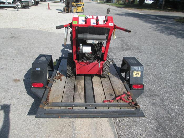 Used Barreto model 912 walk behind trencher and trailer