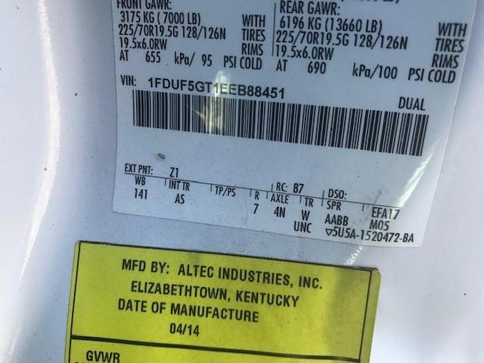 Used 2014 Ford F550 Altec AT37G 42ft Bucket Truck