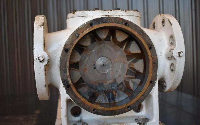 Used USED AASTED MIKROVERK CP CHOCOLATE GEAR PUMP, 3" X 3" INLET & OUTLET, CAST IRON