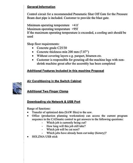 Used Holzma HPP 300 Panel Saw