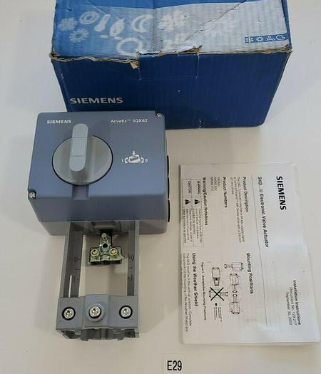 *NEW* Siemens SQX62 HVAC Electronic Valve Actuator 24VAC 080425C + Warranty!