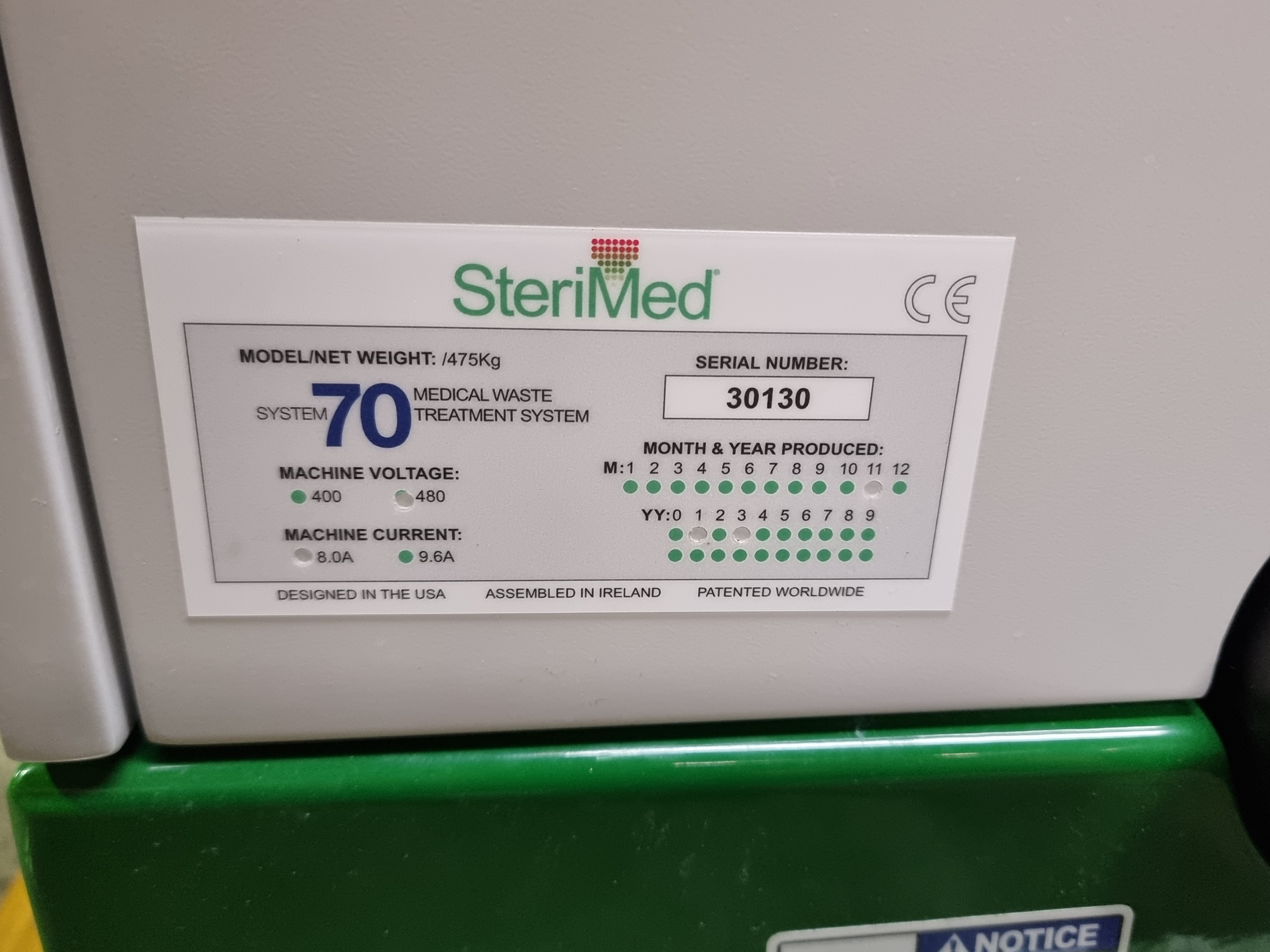 SteriMed System 70 Medical Waste Treatment System