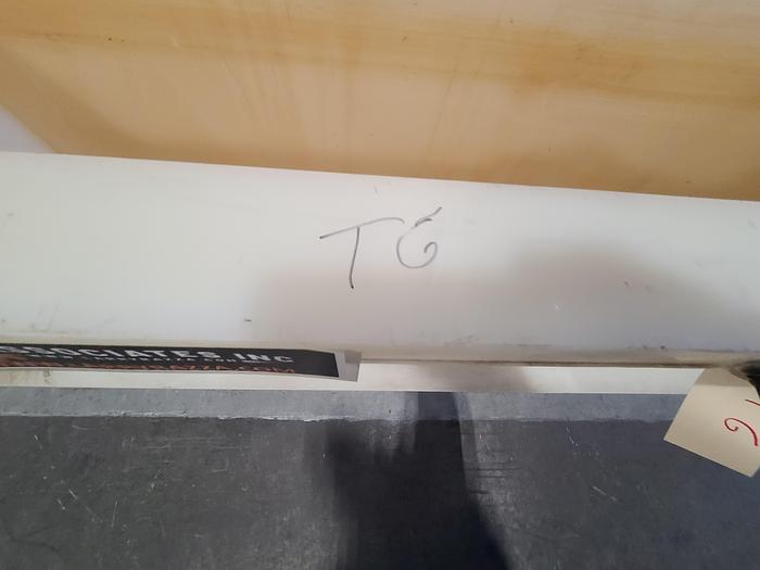 Used Polypro Tank Counter Flow Rinse side and bottom support 70" x 28" x 29" Removable Partition