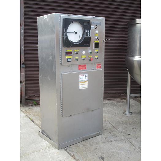 Used  CLEVELAND JC PARDO #HAMKDL- 200 GAL HORIZONTAL MIX AGITATION STATIONARY STEAM KETTLE (#776)