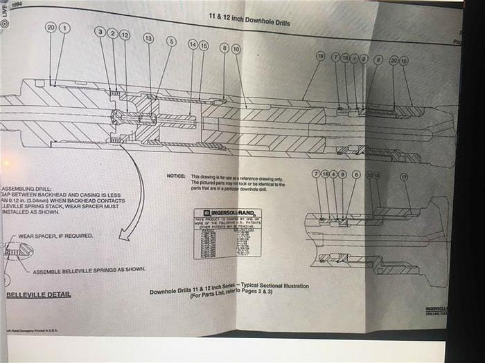 Used DHD 112 DTH Hammer & Drill Bits Package
