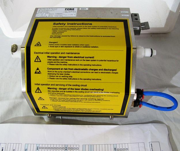 Used Foba DP50 YDP Yag Laser Chamber Pump Module