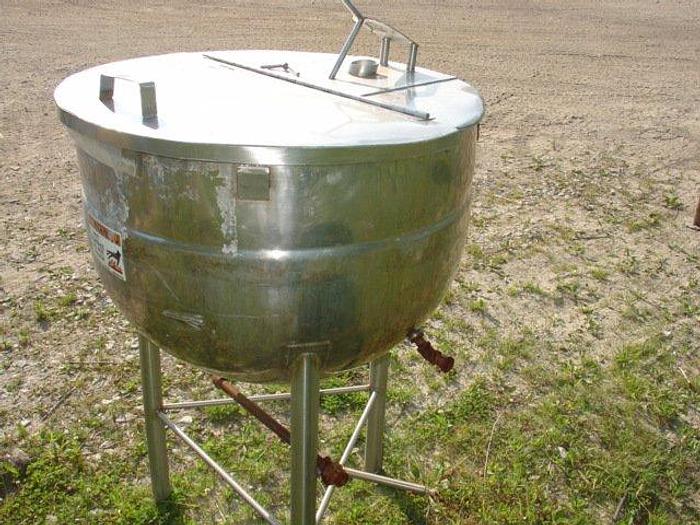 Used Stainless Steel Steam Jacketed kettle