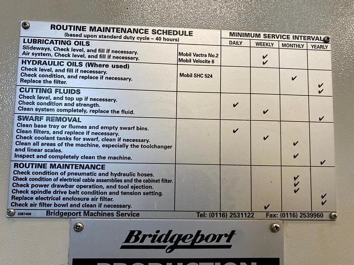 Used 1999 Bridgeport VMC 600/22 Digital Machining Center