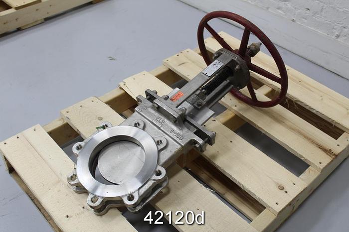 Used FLS 6" Hand Operated Knife Gate Valve #42120