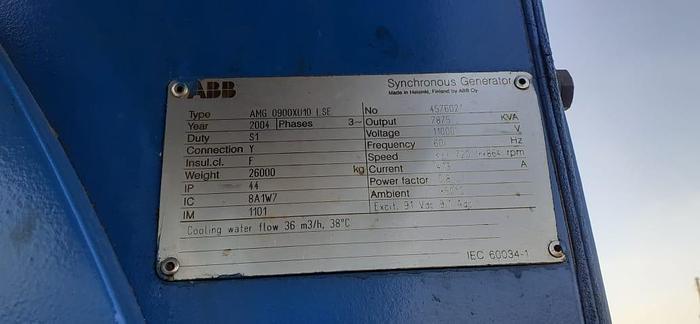 Used 19.5 MW 2004 Used Wartsila 16V32LN-CR HFO Generator Sets