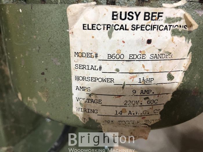 Used Busy Bee used bench top edgesander