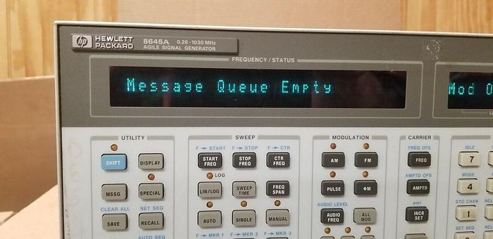 Used HP 8645A Agile Signal Generator 0.26-1030MHz Opt 001,003 READ!!