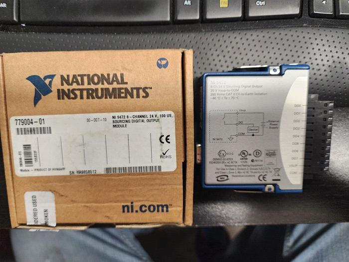 Used National Instruments NI 9472 8-Ch 24V Sourcing Digital Output 30V to Vsup-to-CO