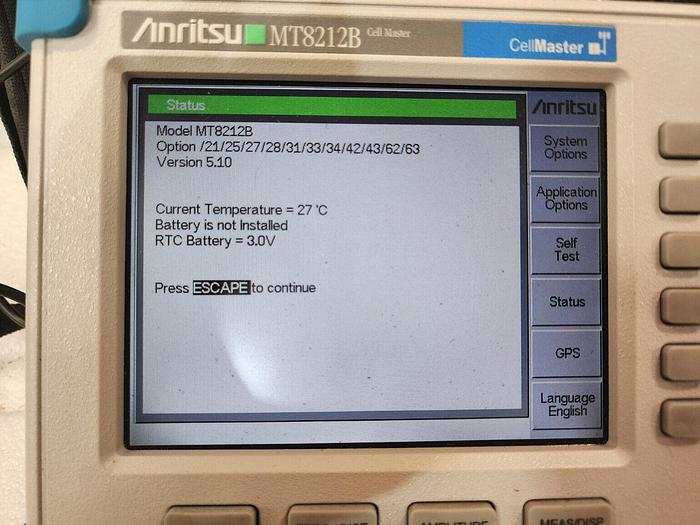 Used Anritsu MT8212B SiteMaster Many Options Unit #9