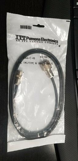 Pomona 1366-C-48 BNC Male to N Male Cable Assembly RG58C/U NEW!