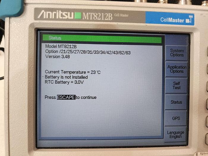 Used Anritsu MT8212B SiteMaster Many Options Unit #5
