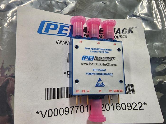 Pasternack PE71S6243 1-2GHz SMA Pin Diode RF Switch NEW!!