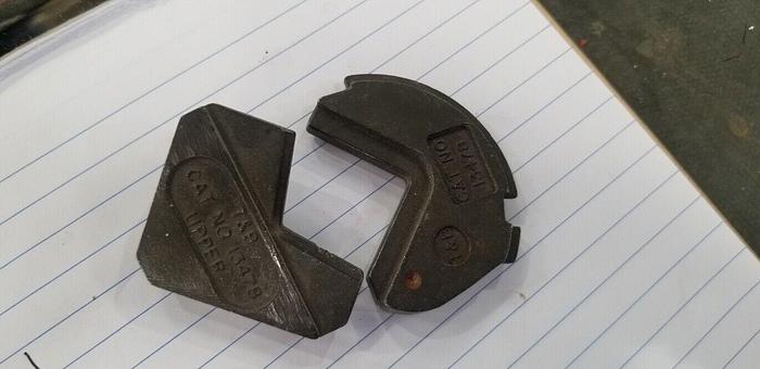 Used Thomas & Betts 13478 Upper and Lower Crimping Die Set