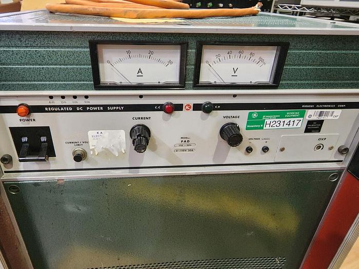Used KIKUSUI PAD110-30L Regulated DC Power Supply