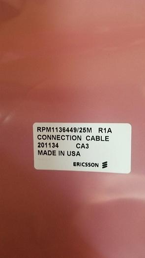Ericsson RPM1136449/25M R1A Connection Cable NEW!