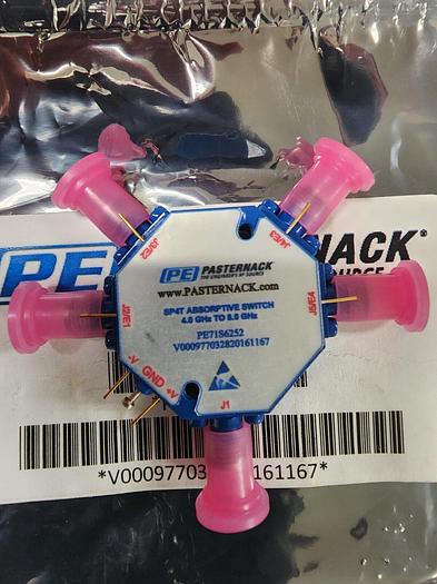 Pasternack PE71S6252 SP4T 4GHz-8GHz Pin Diode Switch NEW!!