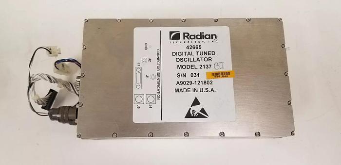 Used RADIAN Model 2137 Digital Tuned Oscillator