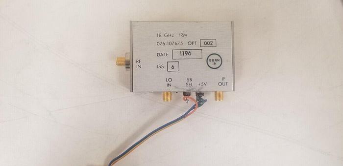 Used 076-107675 18GHz IRM READ!