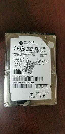 Used Hitachi HTS541616J9SA00 2.5" 260GB SATA Laptop Drive