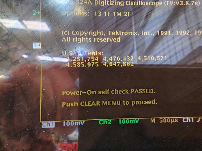 Used Tektronix TDS524A Color 2-Channel 500MHz Oscilloscope