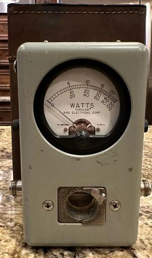 Used Bird Technologies Model 43 Thruline RF Wattmeter W/ CASE #5