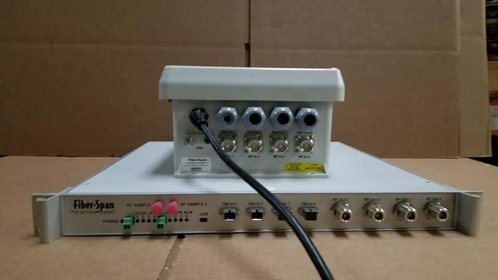 Used Fiber-Span GPS over Fiber System Includes Transmitter and Receiver READ!!