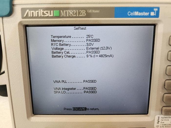 Used Anritsu MT8212B SiteMaster Many Options Unit #4