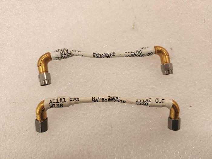 Used W.L Gore SMAM-SMAM RA 4 Inch Cables Lot of 2