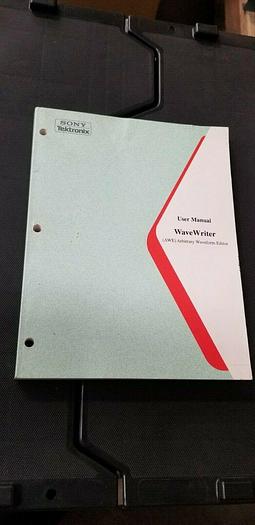 Used Sony/Tektronix Arbitrary Waveform Editor User Manual