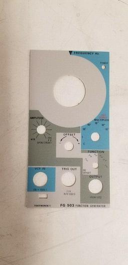 Tektronix FG503 Front Panel NEW!