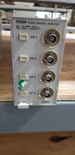 Used Tektronix 11A34 Four Channel Amplifier Plug In Unit #4 READ!!
