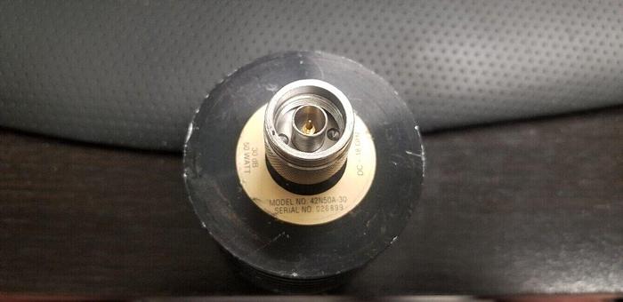 Used Anritsu 42N50A-30 50 Watt 30dB DC-18GHz Attenuator Unit #8