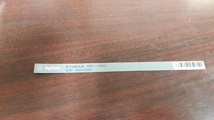 Agilent E7401A Nameplate NEW!