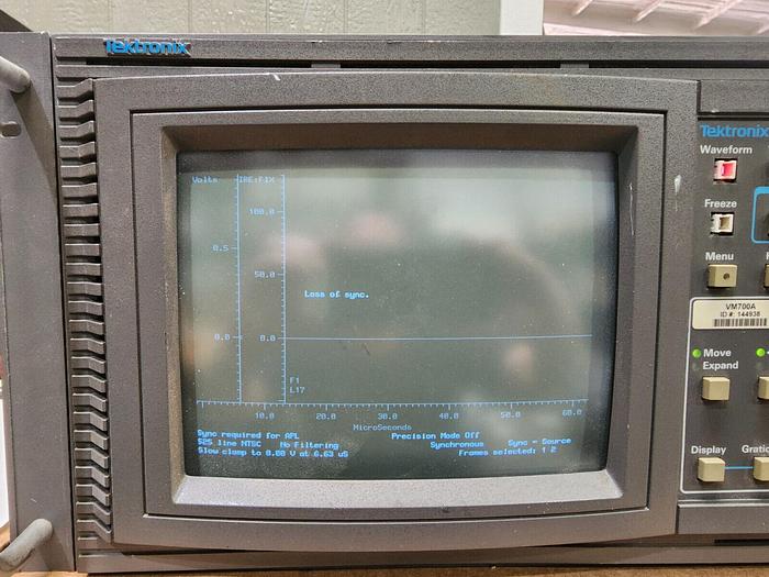Used Tektronix VM700A Video Mesurement Set