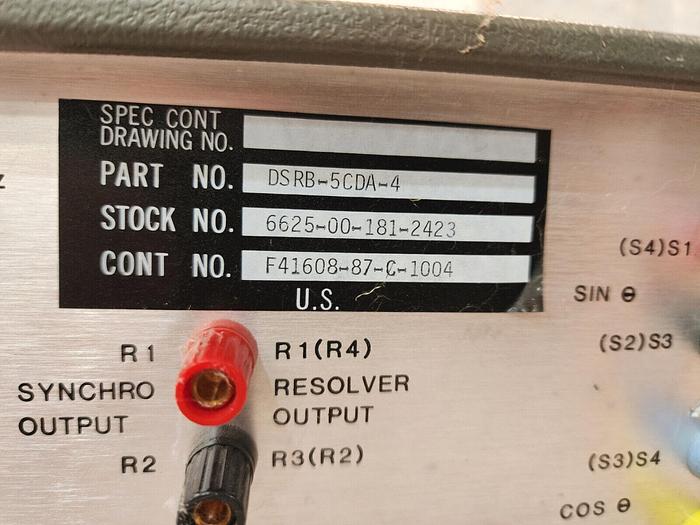 Used EATON DSRB-5CDA-4 Decade Synchro/Resolver Bridge
