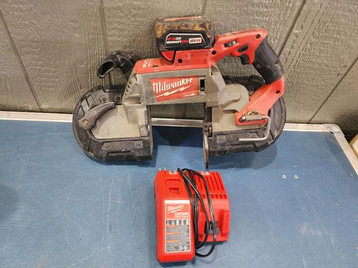 Used Milwaukee 2729-20 Bandsaw with Charger and Battery Unit #4