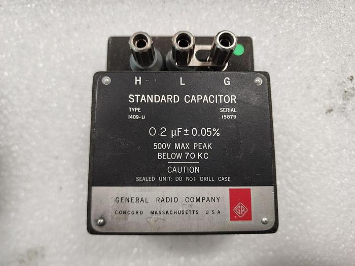 Used GenRad 1409-U Standard Capacitor 0.2uf+/-.05% Unit #2
