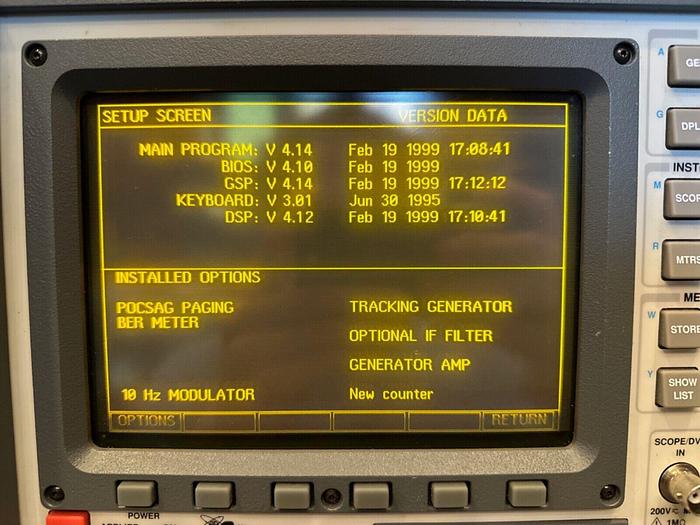 Used IFR COM-120B Communications Service Monitor w/ CASE &CHARGERS