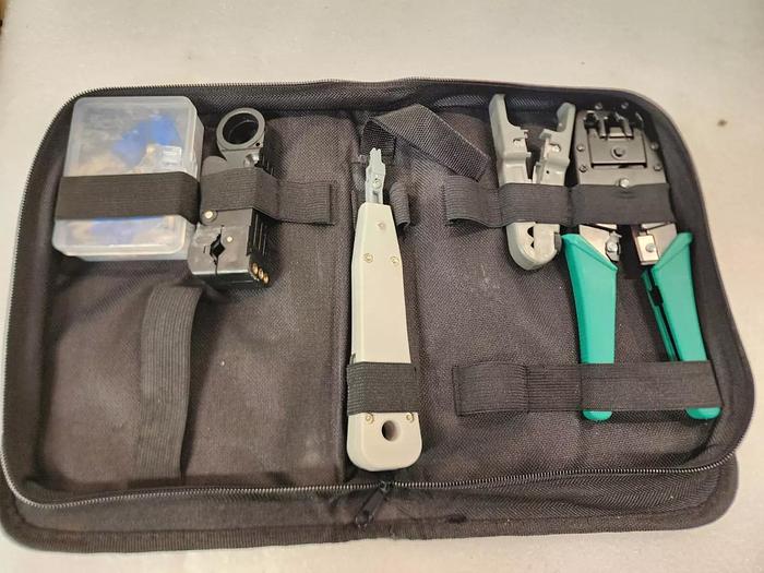 Used RJ45/Cat5/Cat6/Telephone Connector Installation Kit